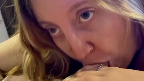 Amateur POV compilation of deepthroat and spray