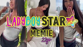 Ladyboy Fuck Star Memie: My First FuckDate with the Girly Beauty