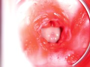 CAMERA INSIDE PUSSY: BIG CUMSHOT IN PUSSY! BEST Internal ASMR in 4K