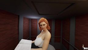 Caught in the Elevator: A Steamy Encounter with My Teacher!