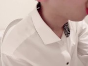 【BL】トイレ中にフェラして欲しいと言われフェラするイケメン社会人