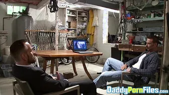 Colin Steele fucks Matthew Ford while friends jerk off watching