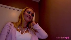 NATALIA STARR has screaming orgasm & swallows much cum at casting audition