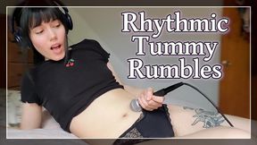 Rhythmic Tummy Rumbles - ASMR of Lunasha's digestive sounds as she controls her breath to make belly noises
