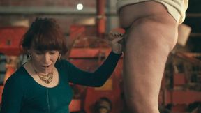 Fat Man Fuck a Small Femboy Tgirl in the Farm