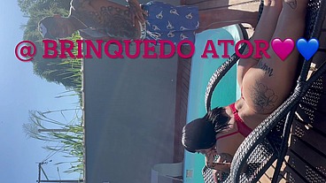 Vazou na net! Jovens influencers em troca de casal na Piscina Parte um caiu na net