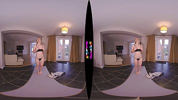 Sexy blonde babe Sophie has sexy Yoga workout