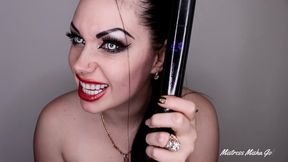 Eat your sperm or I will make your cock grill