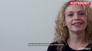 LETSDOEIT - Curly Headed French Hottie Drilled Hard At Casting