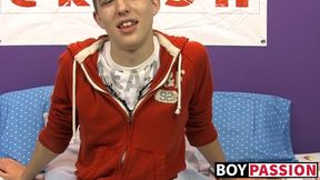 Cutie Dylan Chambers hot solo masturbation after interview