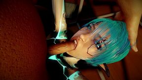 face fucking a sexy robot girl