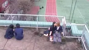 JAV Tekoki on School Roof CFNM - JAV XXX TUBE