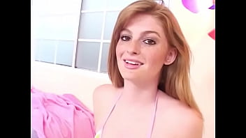 FAYE REAGAN aka FAYE VALENTINE Sexy Freckled 19 YO Redhead Huge Cock POV Blowjob and Cum Facial