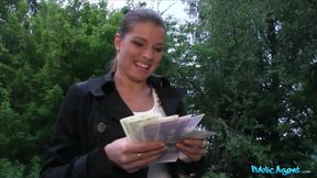 Shy Czech Brunette Beauty Can't Turn Down A Good Public Fuck for Quick Cash