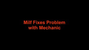 Milf Fixes Problem With Mechanic