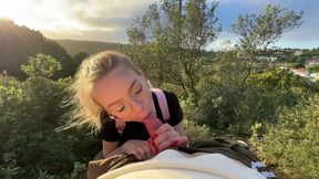 Wtf?? passerers caught us and come to us during blowjob