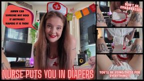 Humiliated by Nurse & Made To Wear Diapers (Featuring iWantMommySabrina & Teddy Dredd) [WMV]