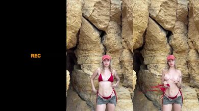 Blonde teen flashes perfect pussy for tiktok sluts to drool