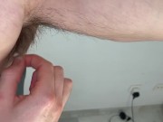 Macrophilia - giant shrinks slave and puts him in his armpit