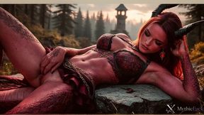 i i fucked a redhead dragonborn woman, her pussy was just as hot as her juicy ass... i swear, my cum turned into lava as it streamed down my big cock into her mouth!! [ai]