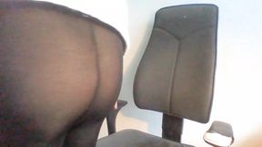 Me wearing pantyhose