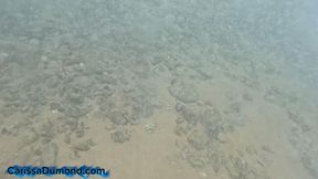 Carissa swimming in the Pacific Ocean and Breast exposure