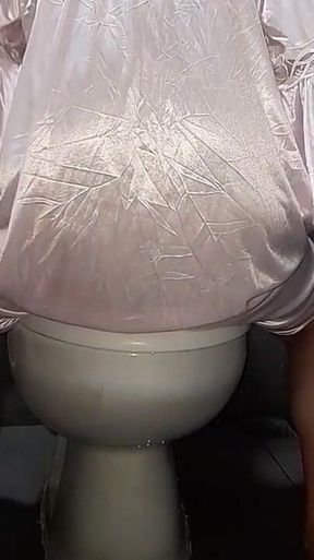 Crossdresser Gorgeous Satin Lingerie Pleasure