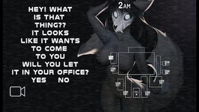 fun night at freddy s [ fnaf parody hentai game pornplay ] ep.2 security guard having a threesome with chica and roxxane