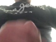 gran corrida mientras chupo dildo de mi mujer