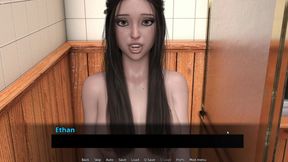 Ethan Rubbing His Big Cock 18 Plus Stepsister Pussy In Shower
