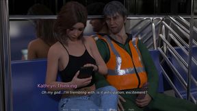 The East Block: Girl Jerks Off Construction Worker In The Train