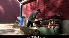 TSSexual.com - Latina tbabe shoots jizz after riding taboo dick