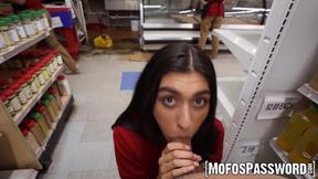 Hung dude fingers and bangs busty Aubry Babcock's tight pussy at work