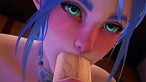 Elf Arrives at Hotel for Wild 3D Hentai Encounter – No Censorship