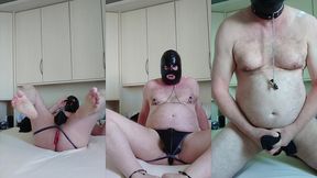 spass mit prostata plug in jockstrap und maske