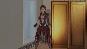 Judie tries on fine clothes and gets fucked by NPCs