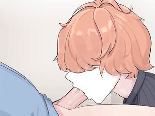 Hazelnut Latte: Trans Giving Sloppy Fellatio and Deepthroat Ended with Cum Explosion in the Mouth - Movie scene 25