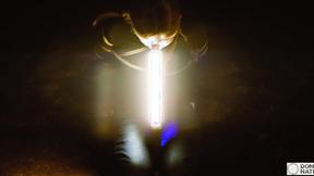 ”Deepthroating light wand, gagging on meat under the stars”