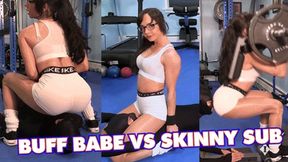 Buff Babe Destroys Gym Sub