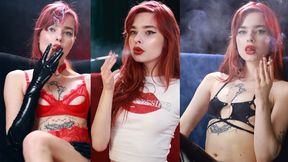 Chloe smoking