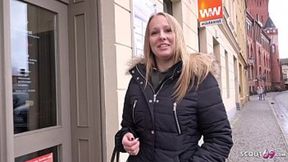 GERMAN SCOUT - FIRST ANAL FOR CURVY BIG NATURAL TITS TEEN CHANIE AT STREET CASTING