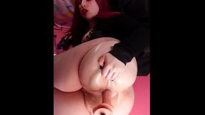 Redhead Tgirl Fucking Machine Cumshot