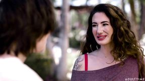 Modern-day Sins - Lesbians Arabelle Raphael and Casey Calver Seduce Ex BF for Cum Swapping 3-way