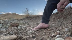 Tiny Beneath a Distracted Goddess — Rocky Giantess POV