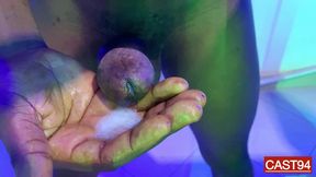 Big black Bold Cock Masturbation