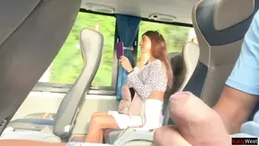 Public Cock Jerking Off On A Bus Full Of People - Made Him Cum Hard By Hand! - Cock Flashing