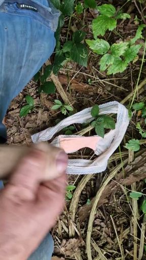 Used panties found in the forest