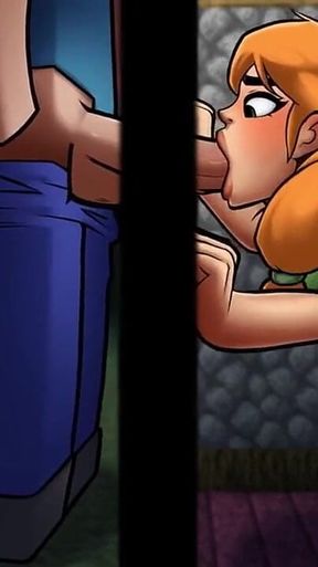 Minecraft Hentai Horny Craft - Part 1 - Alex Sucks a Big Dick by Loveskysan69