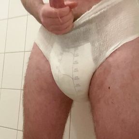 Diaper boy with big cock