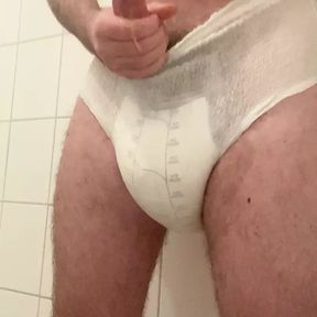 Diaper boy with big cock